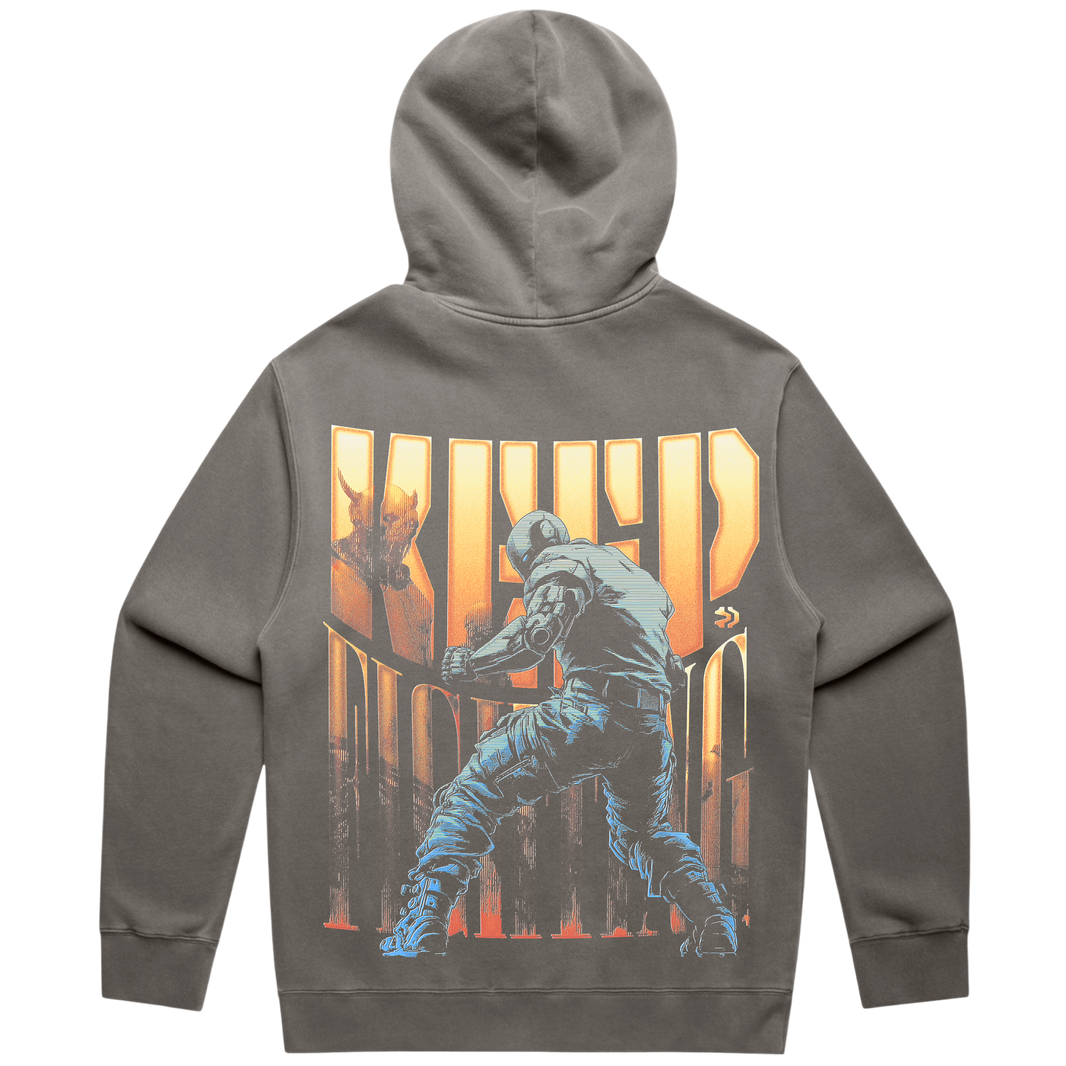 Keep Fighting Gray Sweatsuit - Hoodie Only