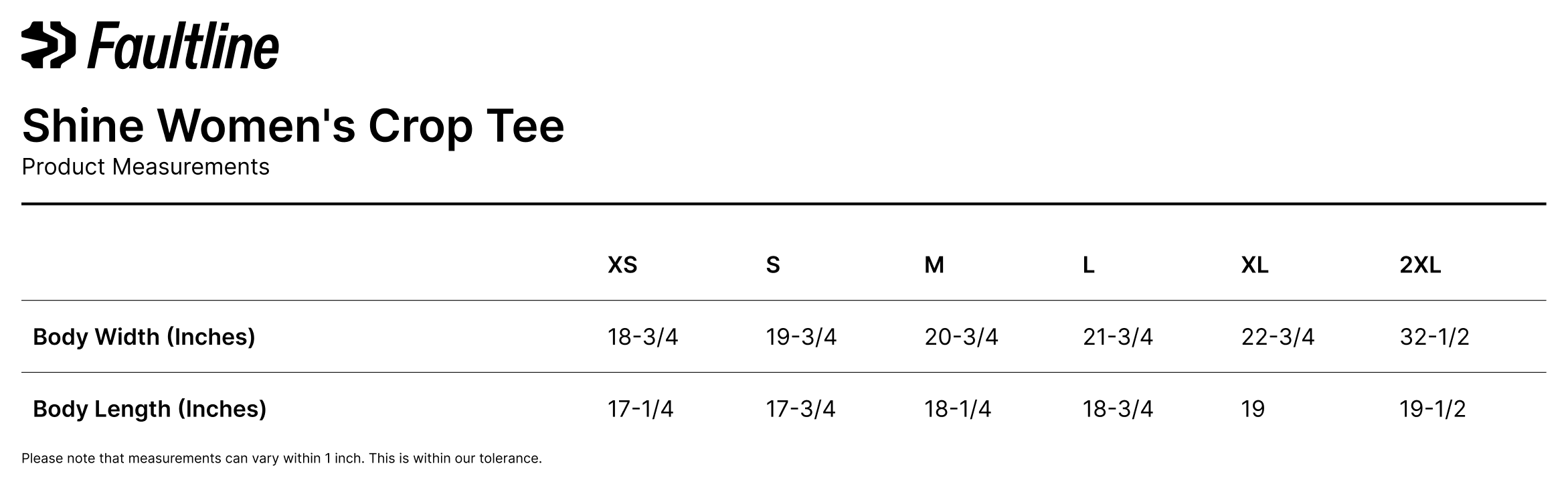 Shine Women's Crop Tee