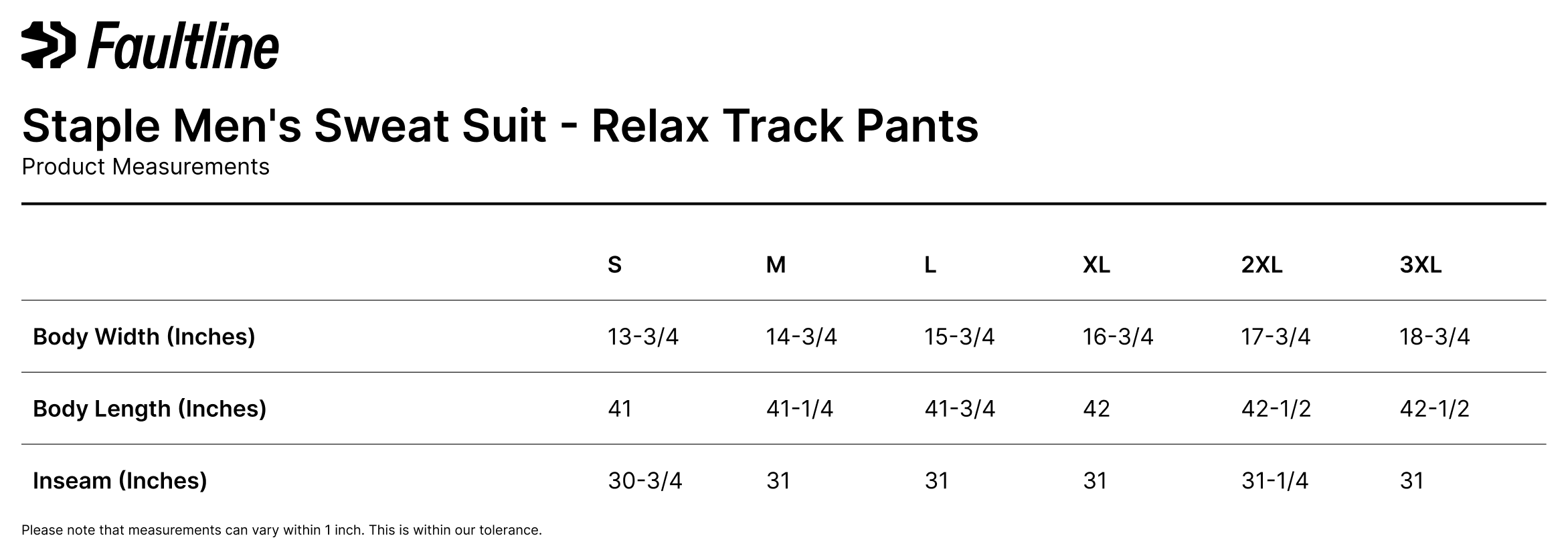 Keep Fighting Black Sweatsuit - Pants Only