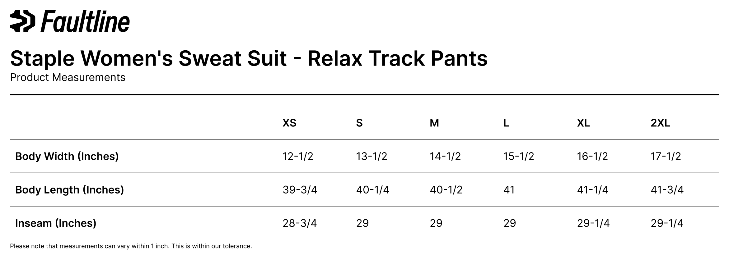 Faultline Staple Women's Sweat Suit